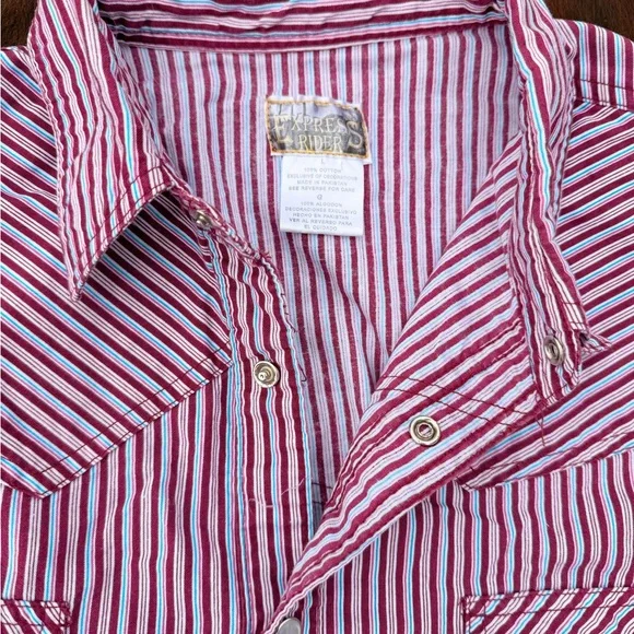 Express Rider Large Men’s Button down - Picture 3 of 3